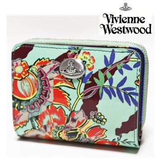 ヴィヴィアンウエストウッド(Vivienne Westwood)の《ヴィヴィアンウエストウッド》新品 鮮やか花柄 エナメルレザー 2つ折り財布(財布)