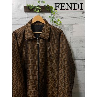 フェンディ(FENDI)の【美品】FENDI  ジャケット リバーシブル  ズッカ  FF  背面ロゴ(その他)