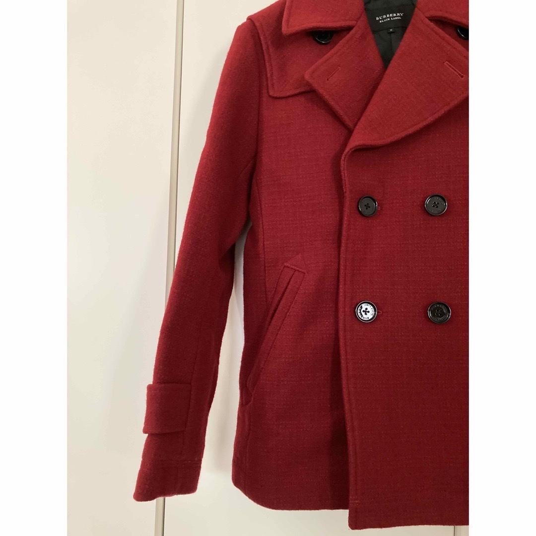 BURBERRY BLACK LABEL - バーバリーブラックレーベルコート 赤 BURBERRY BLACK LABEL - バーバリーブラックレーベルコート 赤