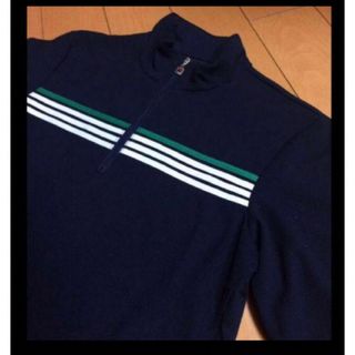 フィラ(FILA)のFILAネイビーストレッチジップシャツ(その他)