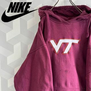 ナイキ(NIKE)の【90sヴィンテージナイキ】XXLサイズ刺繍 肉厚 スウェットパーカーnike(パーカー)