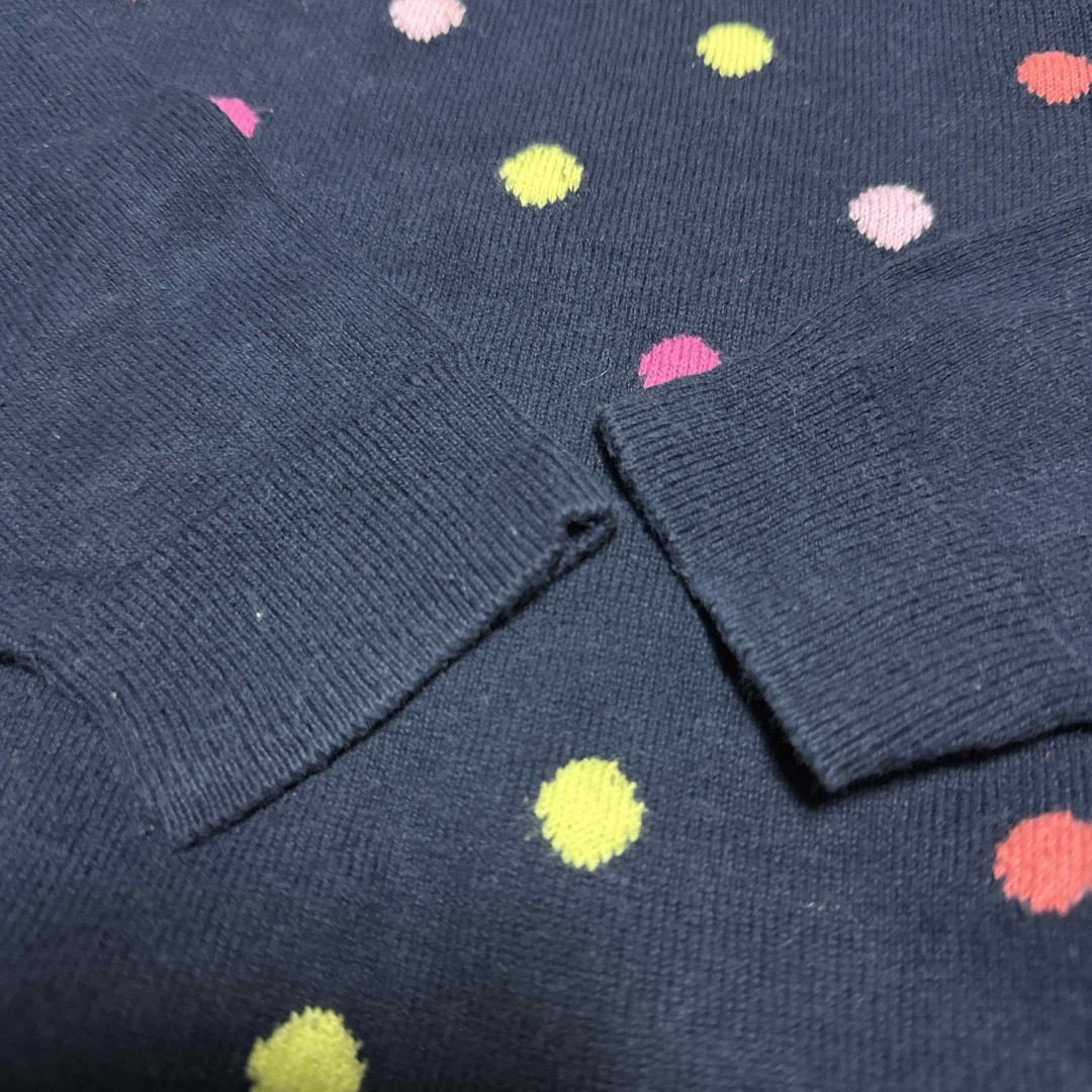 babyGAP(ベビーギャップ)のネイビー　フリルニット キッズ/ベビー/マタニティのキッズ服女の子用(90cm~)(ニット)の商品写真