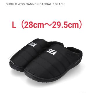 SUBU X WDS NANNEN SANDAL スブ　サンダル　黒Lwtaps