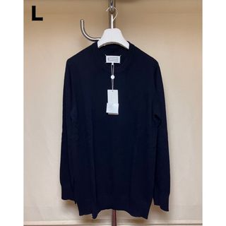 マルタンマルジェラ(Maison Martin Margiela)の新品 L マルジェラ 22ss 無地ニット セーター ネイビー 3585(ニット/セーター)