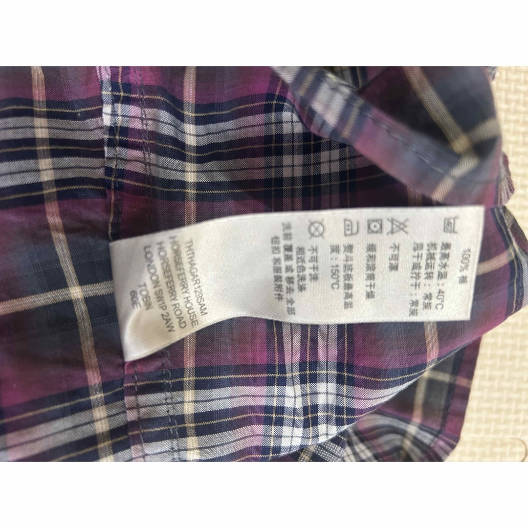 BURBERRY(バーバリー)のバーバリー　チェックシャツ　3Y 98 キッズ/ベビー/マタニティのキッズ服女の子用(90cm~)(ブラウス)の商品写真