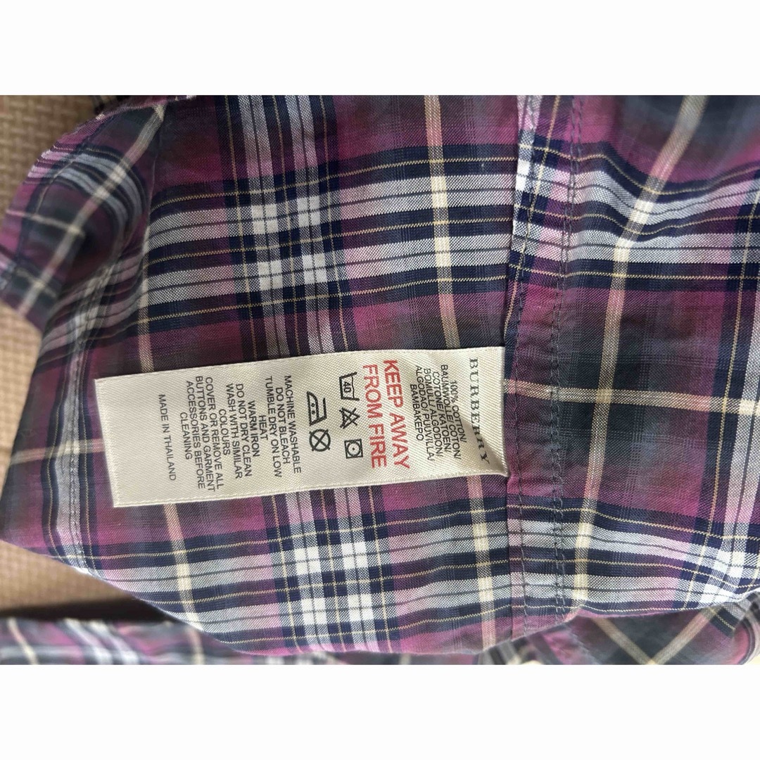 BURBERRY(バーバリー)のバーバリー　チェックシャツ　3Y 98 キッズ/ベビー/マタニティのキッズ服女の子用(90cm~)(ブラウス)の商品写真