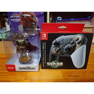 ニンテンドウ(任天堂)のNintendo Switch Proコントローラー ＋amiiboガノンドロフ(ゲームキャラクター)