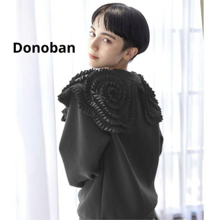 ドノバン(Donoban)の【新品未使用】Donoban フリルカラーボンディングトップス(トレーナー/スウェット)