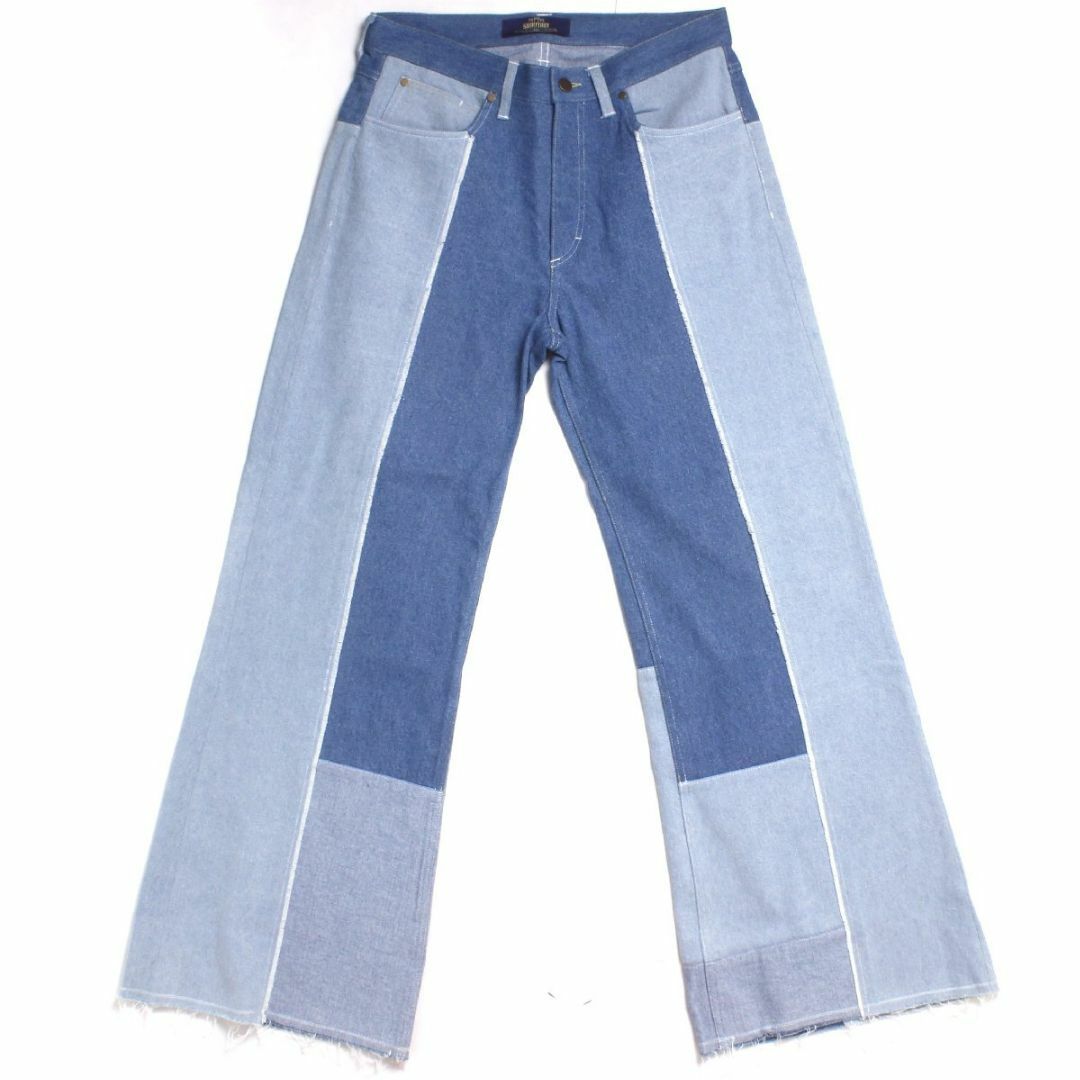 SHIKITARI PATCHWORK FLARE DENIM シキタリ