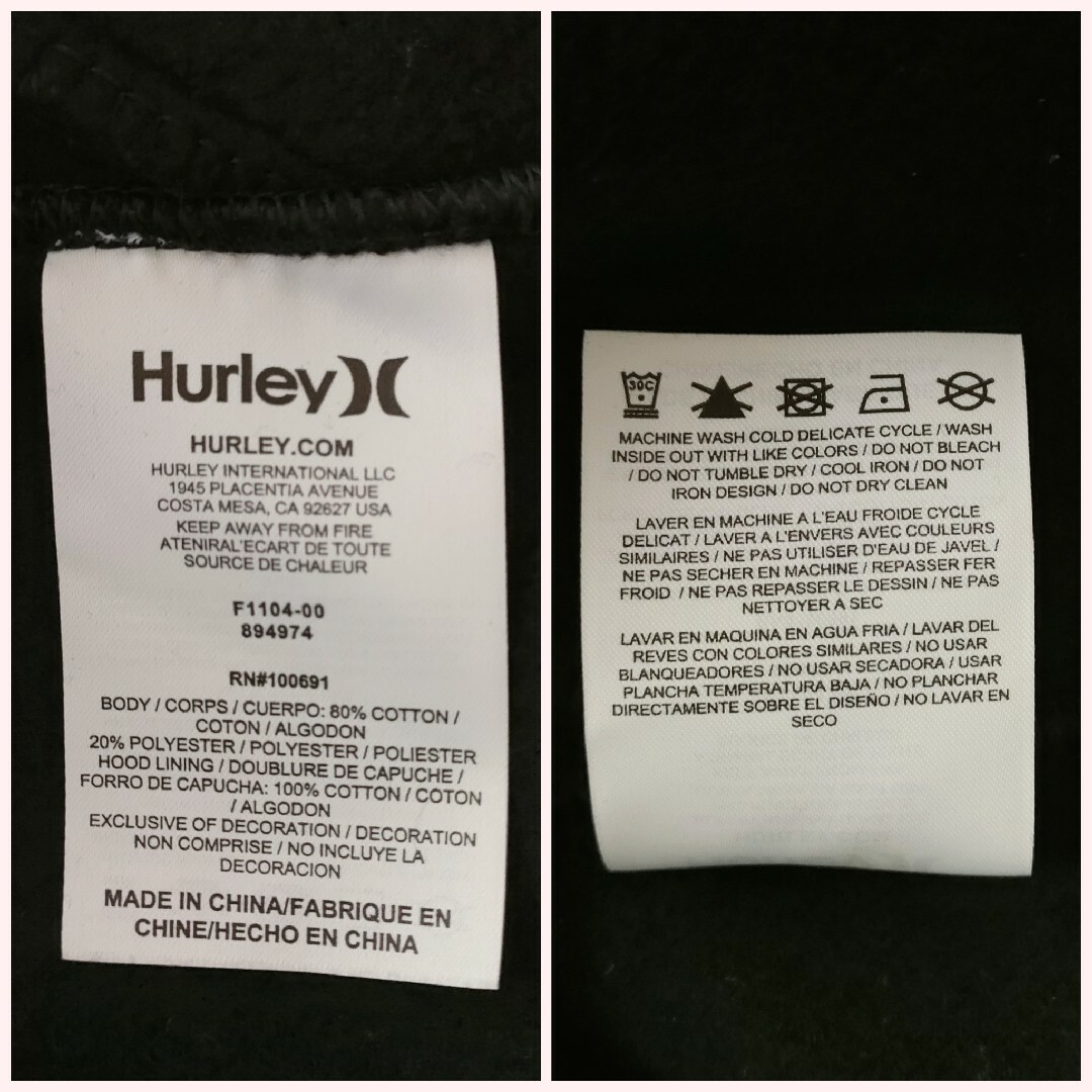 Hurley(ハーレー)の新品★Hurley ハーレー　プルオーバー フーディー スウェットパーカー レア メンズのトップス(パーカー)の商品写真