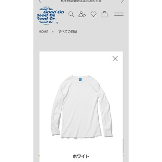 グッドオン(Good On)の「Good On」 ロングスリーブサーマルTシャツ Mサイズ(Tシャツ/カットソー(七分/長袖))
