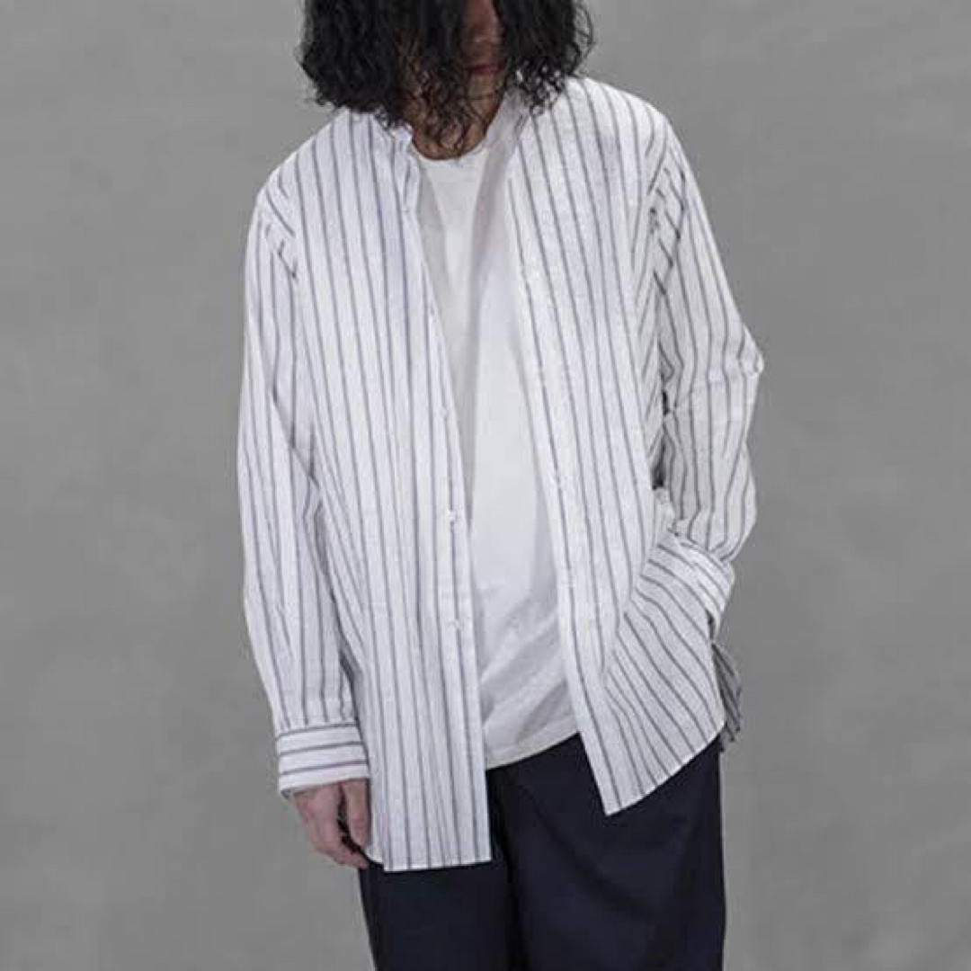 COMOLI - 【美品】HEUGN ユーゲン Rob ストライプシャツの通販 by