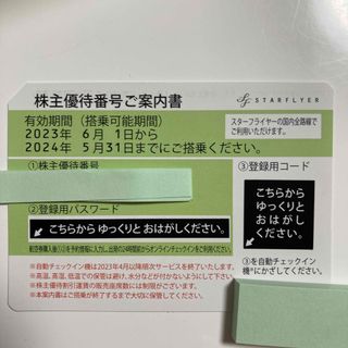 SFJ - 【最新】スターフライヤー 株主優待券 9枚の通販 by よし's shop