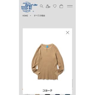 グッドオン(Good On)の「Good On」 ロングスリーブサーマルTシャツ Mサイズ(Tシャツ/カットソー(七分/長袖))