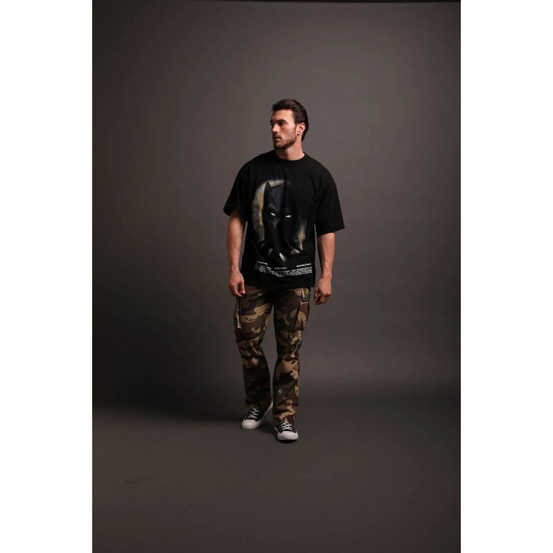 MARVEL(マーベル)のDarc Sport Black Panther OVERSIZED TEE M メンズのトップス(Tシャツ/カットソー(半袖/袖なし))の商品写真
