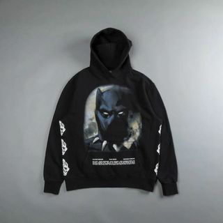 マーベル(MARVEL)のDarc Sport Black Panther HOODIE BLACK L(パーカー)