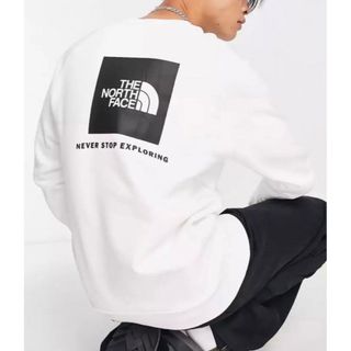 ザノースフェイス(THE NORTH FACE)のザ・ノース・フェイス ラグラン レッドボックス スウェット  ホワイト(スウェット)