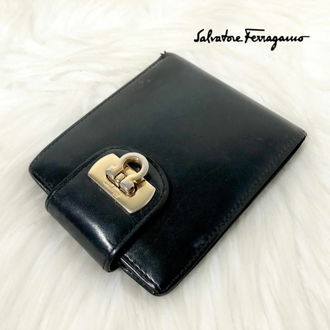 Salvatore Ferragamo フェラガモ 折り財布 ガンチーニ レザー