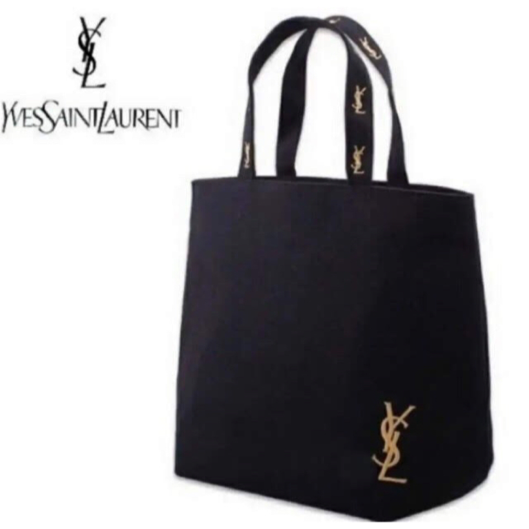 Yves Saint Laurent(イヴサンローラン)のイヴサンローラン ムック本付録 ロゴ刺繍トートバッグ レディースのバッグ(トートバッグ)の商品写真