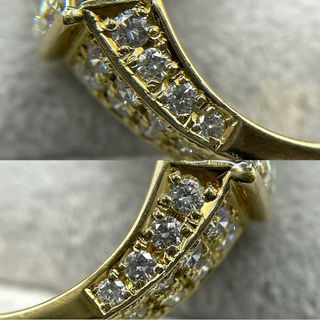 コンコンジュエリー在庫専用JL54★高級 大粒ダイヤモンド2.5ct K18 リング