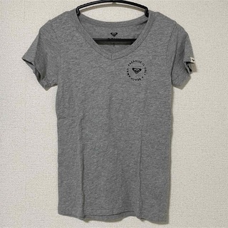 ロキシー(Roxy)のROXY VネックTシャツ グレー(Tシャツ(半袖/袖なし))