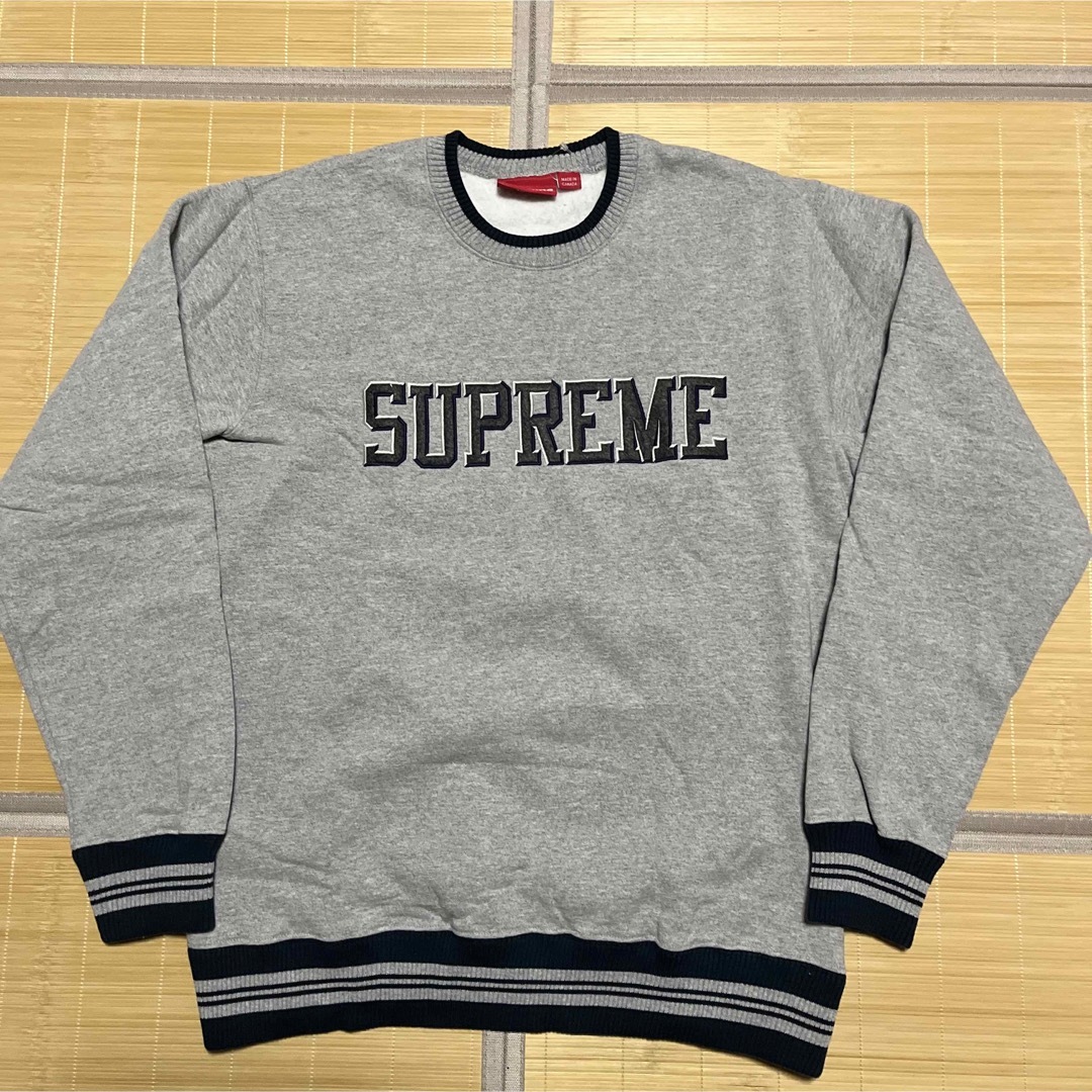 17ss Supreme Felt Shadow Crewneck スウェットトップス