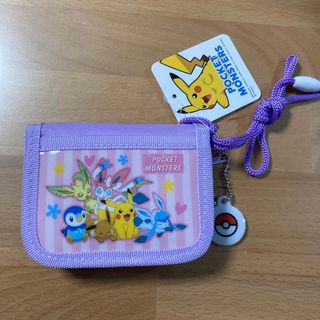 ポケモン(ポケモン)のポケモン 財布 パープル　ピカチュウ　ポッチャマ　新品(財布)