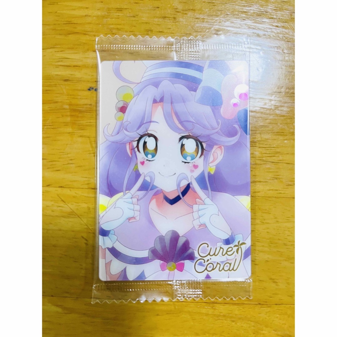 BANDAI(バンダイ)の【⭐︎匿名発送⭐︎様専用】プリキュアウエハース　キュアコーラル　HR レア エンタメ/ホビーのおもちゃ/ぬいぐるみ(キャラクターグッズ)の商品写真