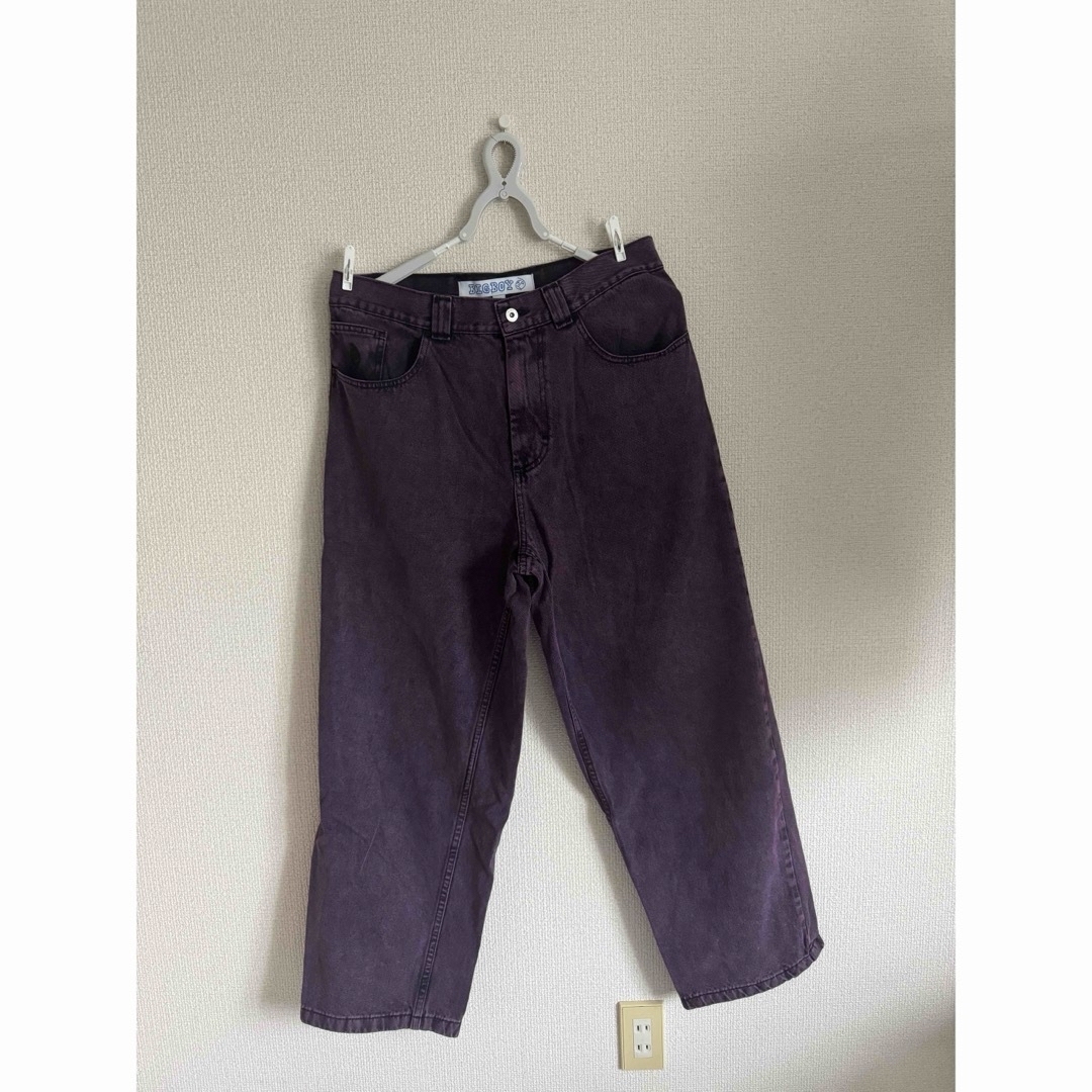 POLAR SKATE CO. - POLAR skate bigboy jeans purple black mの POLAR SKATE CO. - POLAR skate bigboy jeans purple black mの