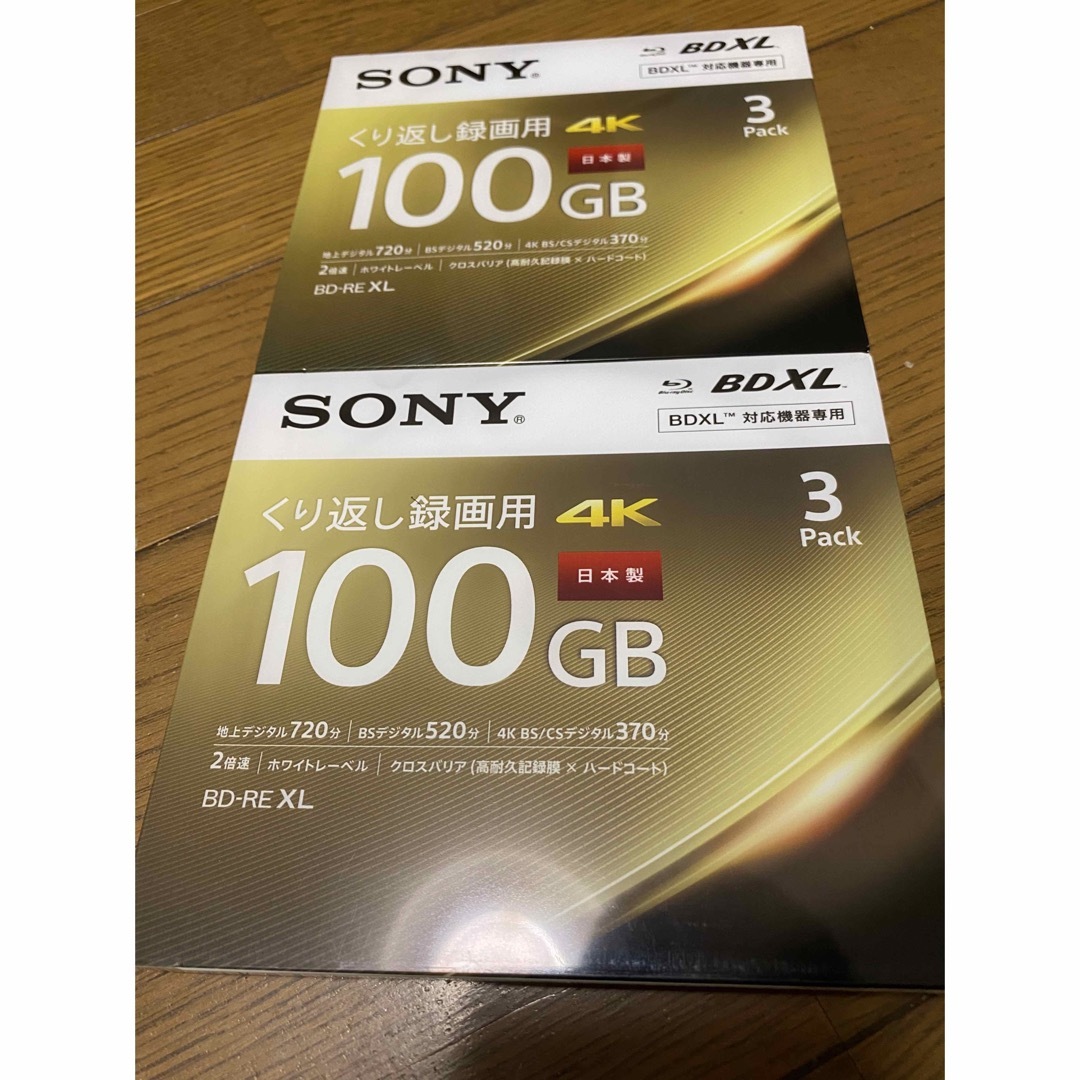 【特記有】 SONY 3BNE3VEPS2 BD-RE XL 100GB 6枚