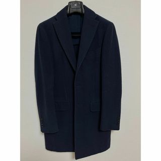 RING JACKET - RINGJACKET リングヂャケット ネイビー アルパカ混 チェスター コート