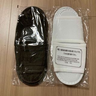 使い捨てスリッパ　2点セット(旅行用品)