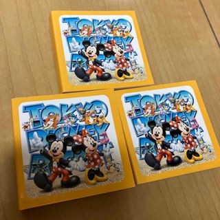 ディズニー(Disney)のディズニー ミニメモ帳 3冊 ミッキー＆ミニー(キャラクターグッズ)