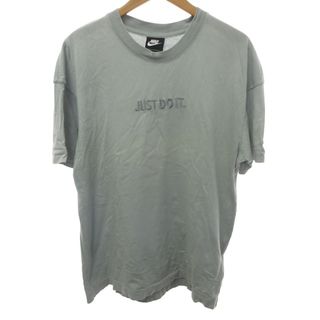 ナイキ(NIKE)のナイキ NIKE JUST DO IT. Tシャツ カットソー グレー系 M(Tシャツ(半袖/袖なし))