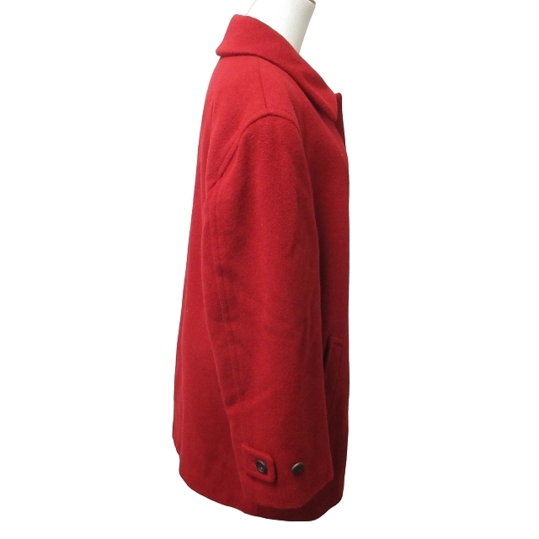 AQUA SCUTUM(アクアスキュータム)のアクアスキュータム ウールコート ジャケット ロング丈 赤 M IBO44 レディースのジャケット/アウター(ロングコート)の商品写真