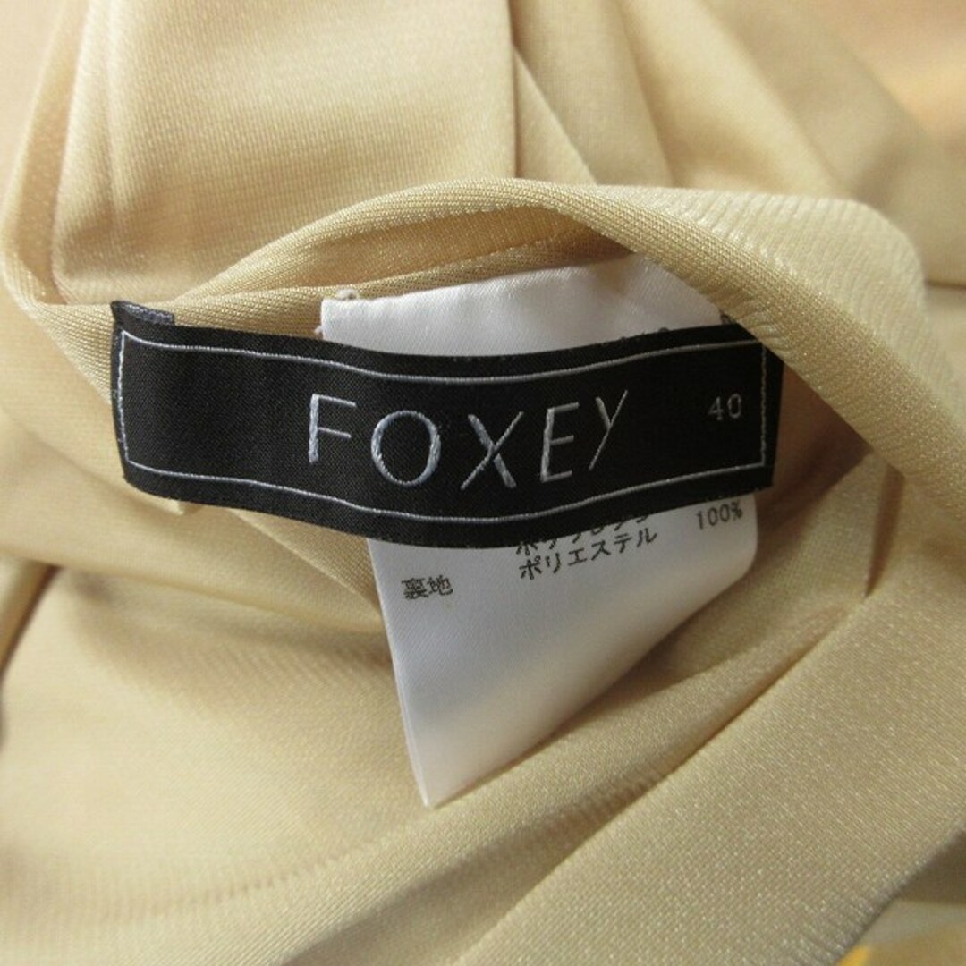 FOXEY(フォクシー)のフォクシー 31696-KAOFX101C ノースリーブワンピース 黄 L レディースのワンピース(ロングワンピース/マキシワンピース)の商品写真