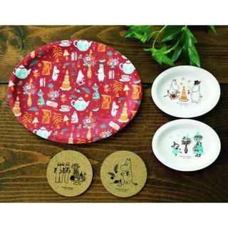 ムーミン(MOOMIN)の☆MOOMIN メラミントレー&コースター cookpad plus付録(食器)