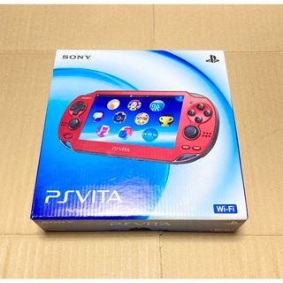 プレイステーションヴィータ(PlayStation Vita)の【新品未使用品】PS Vita PCH-1000ZA03 コズミックレッド(携帯用ゲーム機本体)