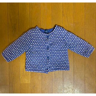 ベビーギャップ(babyGAP)の【 baby Gap】キルティングアウター　80  ネイビー(ジャケット/コート)