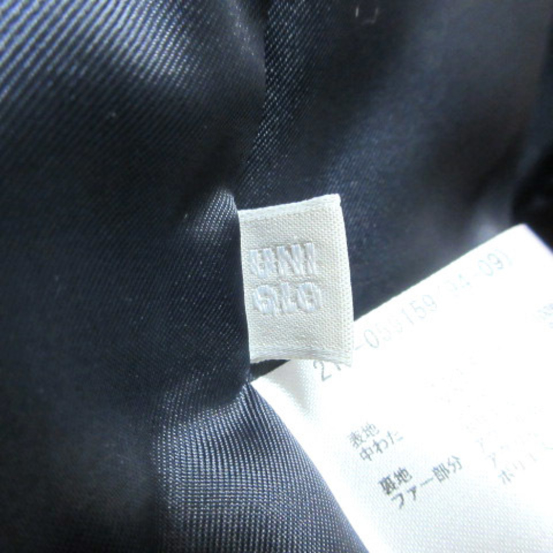 UNIQLO(ユニクロ)のユニクロ 美品 プレミアムダウンジャケット チェック M ネイビー グリーン レディースのジャケット/アウター(ダウンジャケット)の商品写真