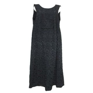 極美品★正規品 tricot COMME des GARCONS トリコ コムデギャルソン TP-O002 クルーネック 半袖 ロング丈 デニムワンピース インディゴ S