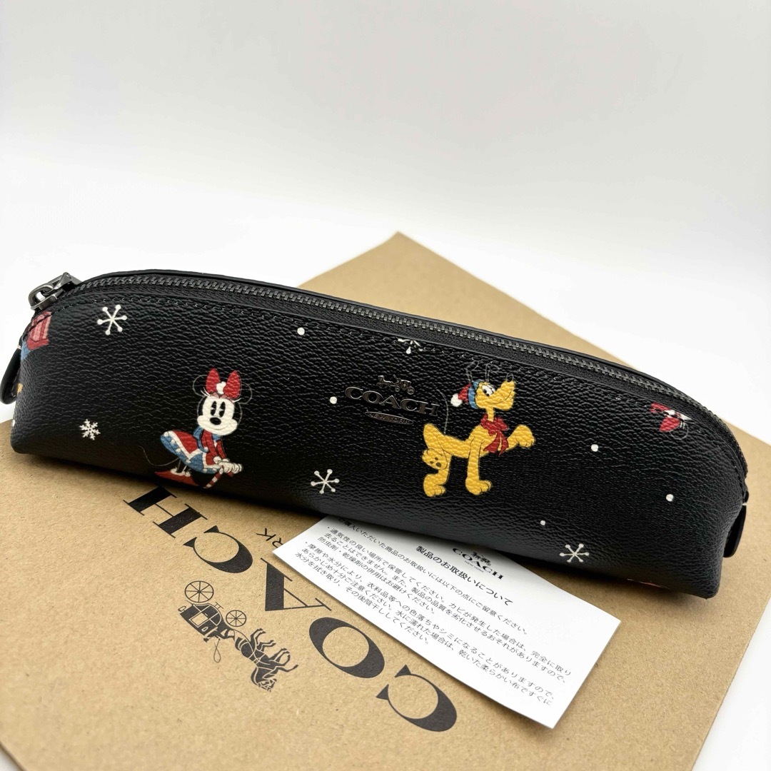 COACH(コーチ)の【DISNEY X COACH】ペンシル ケース☆ホリデイ プリント☆筆箱☆ インテリア/住まい/日用品の文房具(ペンケース/筆箱)の商品写真