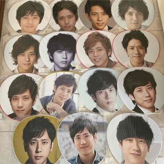 アラシ(嵐)の嵐 二宮和也 ジャンボうちわ15本セット まとめ売り(アイドルグッズ)