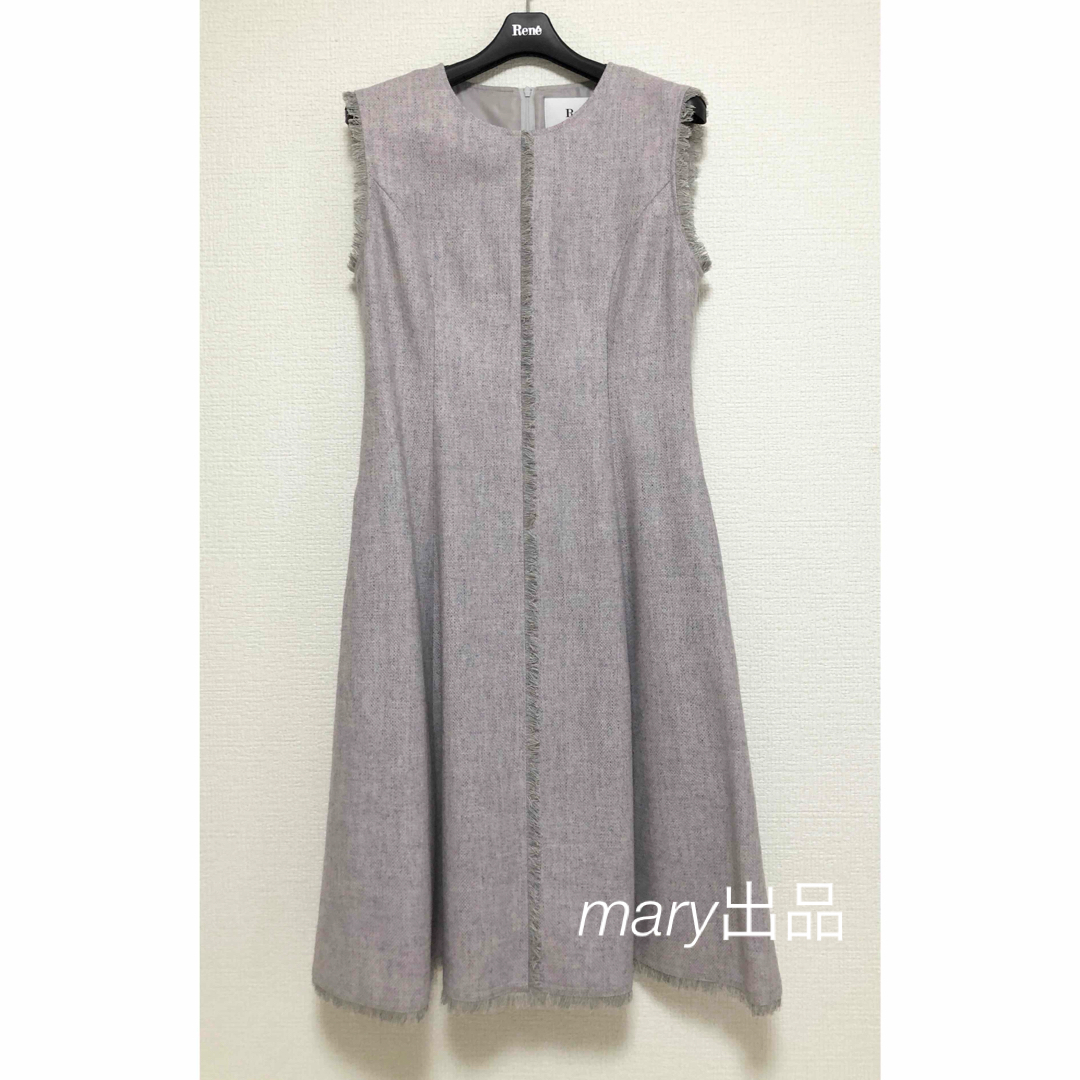 新品★Rene★ルネ★ツイードワンピース★ピンク★サイズ34 新品★Rene★ルネ★ツイードワンピース★ピンク★サイズ34