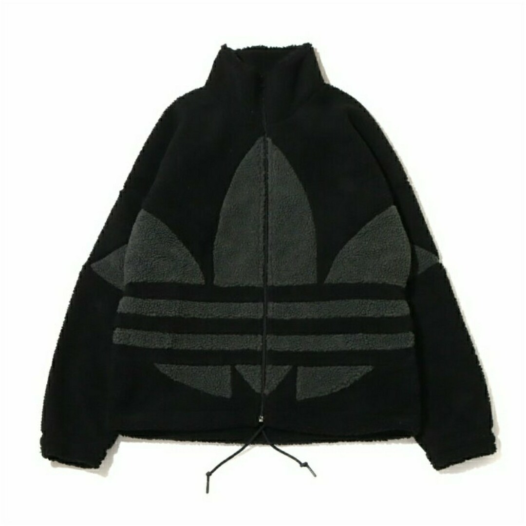 adidas(アディダス)のadidas アディダス ボア フリース M 黒 シェルパジャケット メンズのジャケット/アウター(ブルゾン)の商品写真