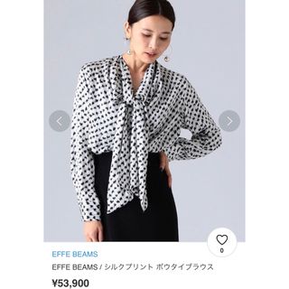 エッフェビームス(EFFE BEAMS)のeffe beams 千鳥格子シルクブラウス(シャツ/ブラウス(長袖/七分))