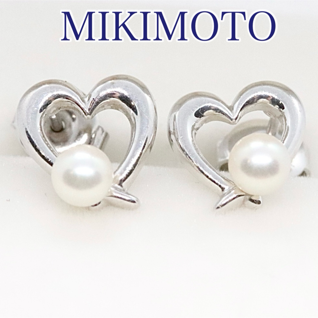 MIKIMOTO - ミキモト k18 ハート ベビーパール ピアスの通販 by ...