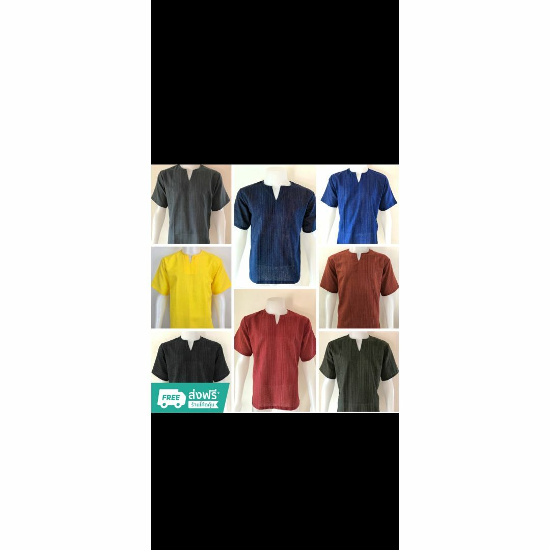 アジアン エスニック Tシャツ Vネック 半袖 シンプル ダイダイ グレー XL レディースのトップス(Tシャツ(半袖/袖なし))の商品写真