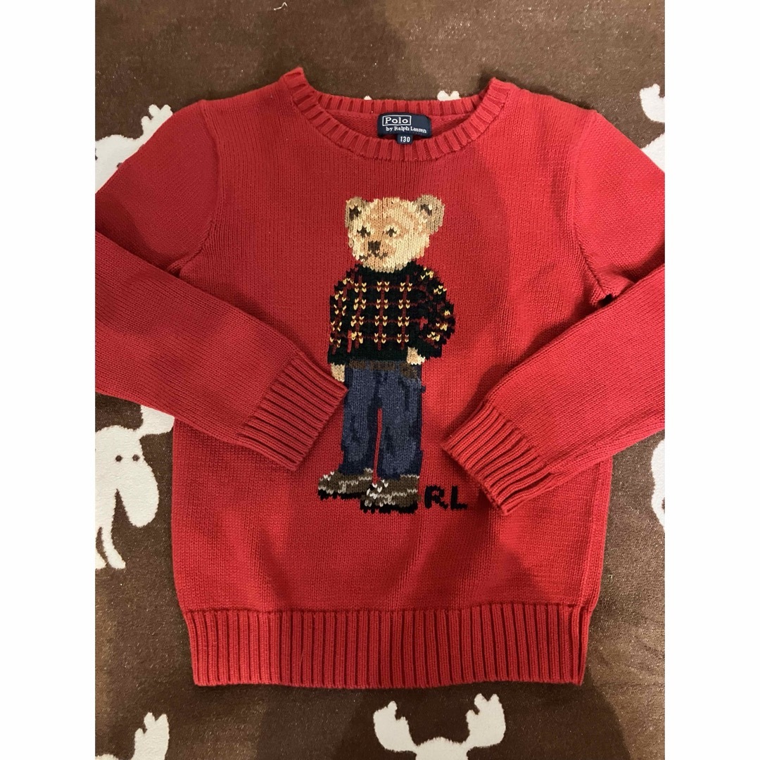 Ralph Lauren(ラルフローレン)の⭐︎美品⭐︎ラルフローレン　クリスマスニット　130 キッズ/ベビー/マタニティのキッズ服男の子用(90cm~)(ニット)の商品写真