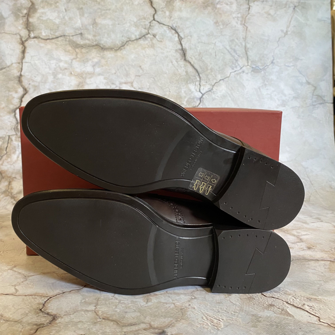 a.testoni(アテストーニ)の新品 アメデオ テストーニ フルブローグ ダービーシューズ 革靴 レザーシューズ メンズの靴/シューズ(ドレス/ビジネス)の商品写真